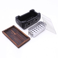 Nouveau four à charbon de bois rectangulaire pour cuisine japonaise, four à barbecue, four à alcool, petit four à rôtir la viande, détachable, moderne