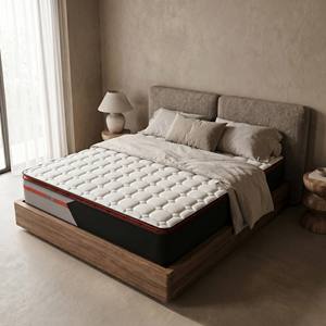 Matelas à ressorts fermeté moyenne pour chambre à coucher, haute qualité pour école, mousse écologique, Euro Top, <span class=keywords><strong>pas</strong></span> <span class=keywords><strong>cher</strong></span>, Queen, Double - Product Image 1