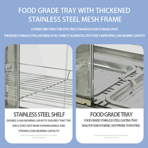 Tủ trưng bày giữ nóng thức ăn bằng thép không gỉ cho nhà hàng khách sạn - Product Image 5