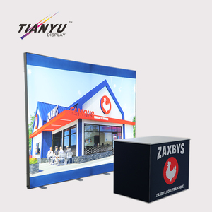 Expositor publicitario tipo pop-up con soporte de mesa de tela, distribución de energía para escenario, <span class=keywords><strong>menú</strong></span>, caja de luz LED, letrero - Product Image 1