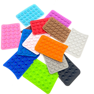 Bán buôn 24 hạt Silicone hút cốc dán đơn giản chống trượt trường hợp điện thoại tùy chỉnh đúc vật liệu cao su màu đen giữ di động - Product Image 1