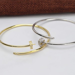 Wenchi Versatile S925 <b>Silver</b> <b>Solid</b> <b>Bracelet</b> Women's Handloop Trendy Pearl Empty Handmade Accessories Jewelry Findings Components - Product Image 3