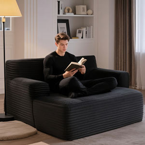 Sofá Cama Moderno de Espuma Viscoelástica Comprimida al Vacío, Estilo para Sala de Estar y Dormitorio, <span class=keywords><strong>Tapicería</strong></span> de Tela para Hoteles, Venta al Por Mayor - Product Image 1