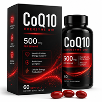 Gélules de CoQ10 500mg en gros pour la santé cardiovasculaire et la protection antioxydante – Supplément d'énergie cardiaque à base d'ubiquinone – Direct Usine