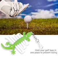 Mignon Gecko Golf Tee Holder avec Tees Ball Maker Holder Accessoires de golf de haute qualité Autres produits de golf