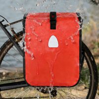 Bolsa Trasera Espaciosa para Bicicleta de Turismo con Característica Impermeable, Bolsa de Almacenamiento Trasera para Viajes de Larga Distancia, Material PU, Correa Ajustable