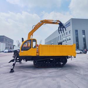 Track Carrier Track Dumper Mini Dumper Remolque hidráulico sobre orugas Tamaño del producto de goma se puede personalizar automático - Product Image 1