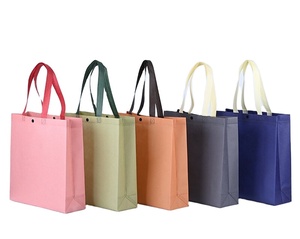 Spot Wholesale Eco-friendly Non Woven Tote Bag Reusable <b>Laminated</b> Waterproof Non Woven Hand With Logo - Product Image 1