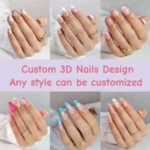 Uñas postizas de gel suave PMMA al por mayor, uñas acrílicas ABS recicladas, estilo francés, uñas artificiales para arte de uñas, proveedores personalizados, uñas a presión. - Product Image 6