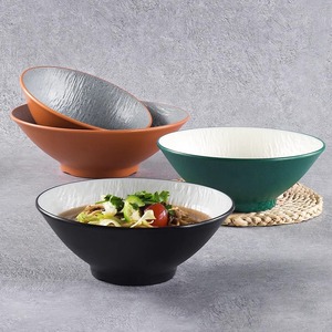 Tazones de melamina especiales, tazones de ramen de plástico estilo japonés que imitan porcelana, tazones para fideos, tazones comerciales para sopa - Product Image 2