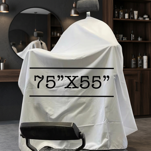 Cape blanche extra large pour couper la conception imperméable en polyester - Product Image 3