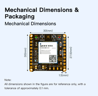 Placa Base EC800MCN11 LTE Cat 1 con Módulo IoT 4G, GNSS, WiFi, Interfaz UART y USB para la Región de India