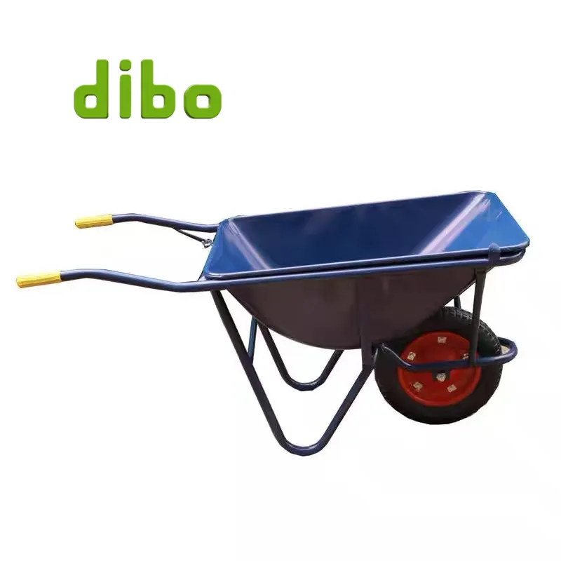 Heavy duty construction garden use wheelbarrow 1 single one wheel small handcart trolley 100kg 150kg metal tray wheelbarrows