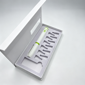 Boîte d'emballage personnalisée pour stylo à injection, en carton ondulé recyclé, avec pelliculage mat et fermeture magnétique, pour stylos et cartouches d'encre - Product Image 4