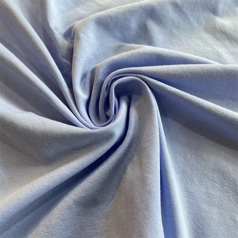 2022ผลิตภัณฑ์ขายร้อนผ้าฝ้ายแปนเด็กซ์ถักธรรมดาผ้าสำหรับชุดนอน