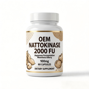 Complément Alimentaire OEM ODM Nattokinase 2000 FU 100mg 60 Capsules – Capsules Végétales Fermentées - Product Image 1