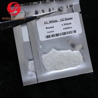Vente en gros de diamant zircon cubique 0.8-3.0mm Machine de découpe Pierre CZ blanche en vrac de haute qualité Fabricant d'assurance qualité