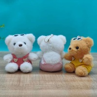 Lunettes de soleil pendentif ours mignon créatif à la mode porte-clés en peluche poupée jouet accessoire sac pour enfants pour couples sac porte-clés
