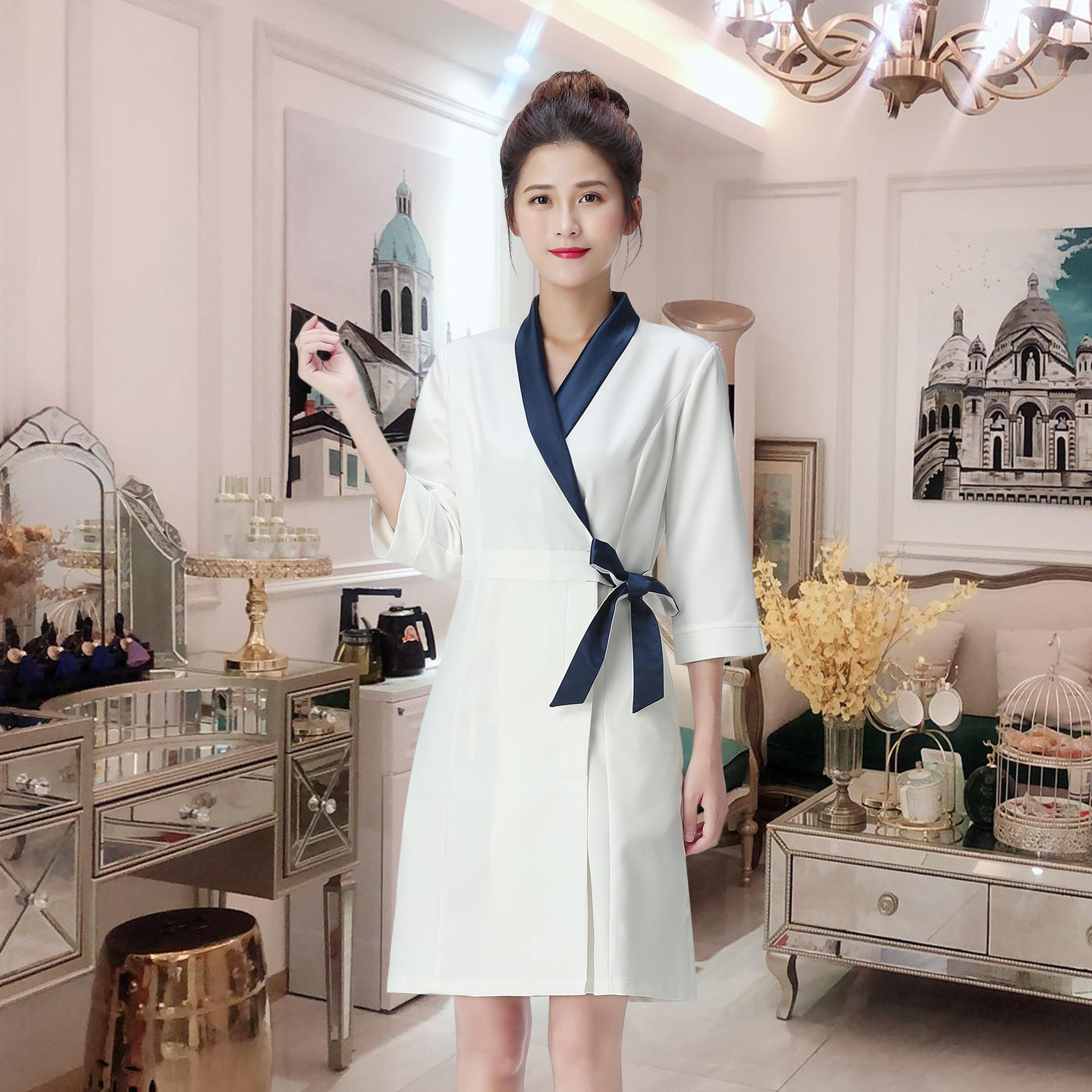 Royal Blue Medium - sleeve Dress