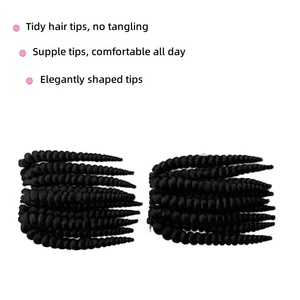 Perruque synthétique Havana Plus Spring Twist Extension à basse température, style hip-hop, fabriquée à <span class=keywords><strong>la</strong></span> machine, best-seller, sans nœuds - Product Image 5