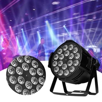 Pack de 8 projecteurs LED Par RVBW pleine couleur 18x10W avec connexion DMX 512 pour DJ, discothèque et éclairage de scène, livrés en flight case