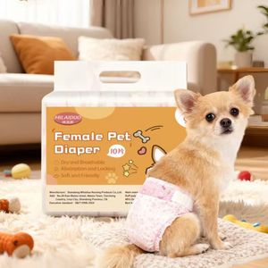 Couches pour <span class=keywords><strong>chats</strong></span> anti-fuites pour les voyages et l'<span class=keywords><strong>incontinence</strong></span> - Culottes jetables confortables pour félins - Product Image 3