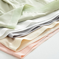 Sous-vêtements pour enfants imprimés vert et rouge, vente en gros chinoise, sous-vêtements pour étudiants, filles et garçons de 13 ans, sous-vêtements en soie glacée