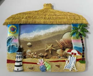 Cadre photo en polyrésine personnalisé <span class=keywords><strong>plage</strong></span> avec cadre photo design <span class=keywords><strong>tortue</strong></span> et dauphin - Product Image 6