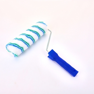 9 <span class=keywords><strong>Rouleau</strong></span> <span class=keywords><strong>de</strong></span> peinture industriel/bricolage-Couverture rayée bleue/verte et poignée en <span class=keywords><strong>fibre</strong></span> <span class=keywords><strong>de</strong></span> <span class=keywords><strong>verre</strong></span> | OEM personnalisable <span class=keywords><strong>pour</strong></span> les entrepreneurs et l'usage domestique - Product Image 1