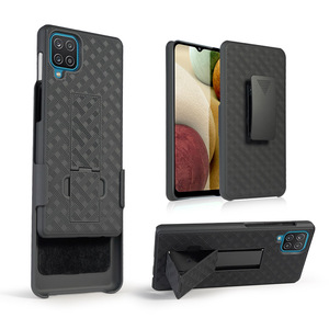 Funda de lujo a prueba de golpes con clip para cinturón, diseño de fábrica, para Samsung <span class=keywords><strong>Galaxy</strong></span> A12 - Product Image 1