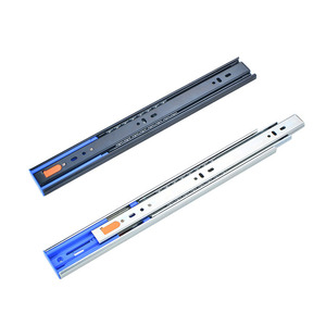 Glissière de tiroir Norton à trois sections, largeur 45,2 mm, épaisseur 12 mm, amortissement par rebond, pour meubles - Product Image 4
