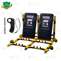 Barrière de pneu télécommandée pour les endroits importants empêchant les attaques et les obstacles de voiture aucune construction requise