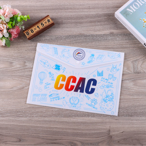 Thực tế nóng bán tùy chỉnh giá rẻ Văn Phòng Giá Nguồn cung cấp nút A4 Kích thước nhựa thư mục tập tin tài liệu túi phong bì tập tin Túi - Product Image 5