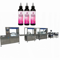 Machine automatique de remplissage, de bouchage et d'étiquetage de liquides pour flacons de 10 ml, 30 ml et 50 ml, pour pigments, colle, gouttes oculaires