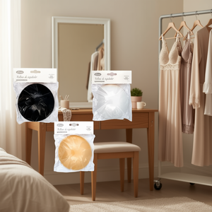 Coussinets de soutien-gorge 14x14 cm noir, blanc, couleur chair, 2 pièces pour l'augmentation mammaire - Product Image 2