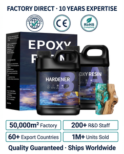 Odorless Crystal Clear Deep Pour <b>Epoxy</b> Resin and Hardener Kit for Jewelry Crafts 1:1 Ratio Transparent Resin <b>Epoxy</b> - Product Image 5