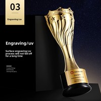 Trophées sportifs en métal électroplaqué personnalisés, récompenses créatives pour les champions en marathons, football, basketball et réalisations mémorables
