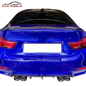For M3 F80 M4 F82 2014-2018 Body Kit Accessory New Carbon Fiber Rear Spoiler with Tow Hook Tail <b>Wing</b> Back Trunk - Product Image 5
