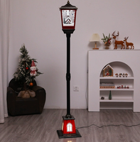 T-431 Lustige Weihnachts-Schneestraßenlaterne Modische Weihnachtsdekoration Laternenpfahl für Zuhause Feiertagsdekoration