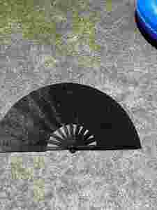 Éventails pliants en bambou de 13 pouces personnalisés, imprimés, style Kong Fu, grands éventails à main - Product Image 6