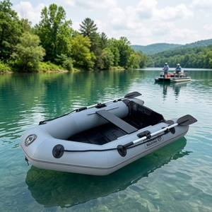 Bote <span class=keywords><strong>de</strong></span> Remo Solarmarine para 2 Personas, Bote Inflable <span class=keywords><strong>de</strong></span> PVC <span class=keywords><strong>de</strong></span> 0.7 mm, Bote <span class=keywords><strong>de</strong></span> Pesca Ligero, Bote Pontón con Sellado Soldado - Product Image 1