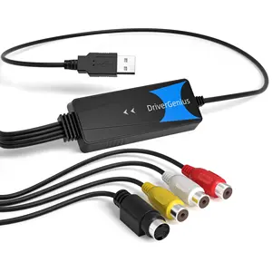 DriverGenius VDC2021 | USB वीडियो पर कब्जा कार्ड ऑडियो डिवाइस-लिनक्स/उबुन्टू ओएस समर्थित उपकरण-वीएचएस डीवीडी करने के लिए डिजिटल धरनेवाला