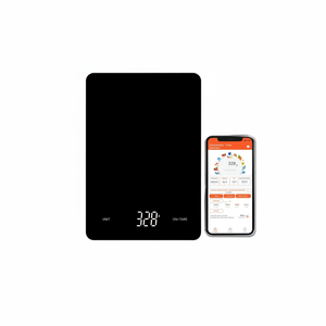 Balance de cuisine numérique Viml 320g, contrôlée par application, écran LCD rétroéclairé, alimentée par piles, outil de cuisson et de pâtisserie en plastique pour la maison - Product Image 1