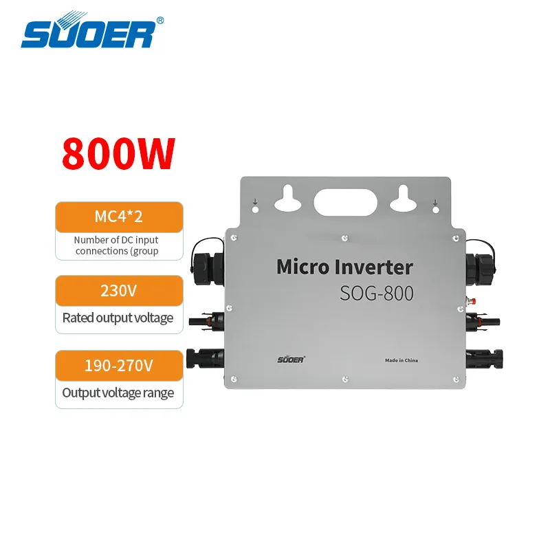 Wholesale price 230V 50 hz two phase IP65 grid Tie Solar 800w Micro Inverter with 2.4G Wifi