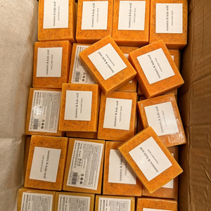 Kojic Acid Turmeric <b>Soap</b> 100g Whitening Bar Organic Skin Lightening Shea Butter Exfoliating Cleanser OEM - Product Image 1