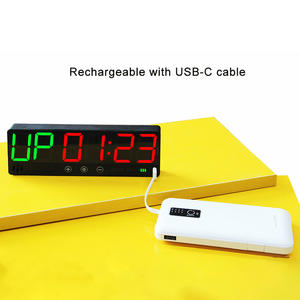 CHEETIE CP50A 1.5 pouces magnétique alimenté par batterie compte à rebours LED numérique <span class=keywords><strong>Crossfit</strong></span> intervalle horloge murale Portable Gym minuterie - Product Image 2