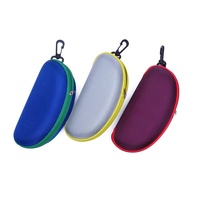 Accessoires : Étui rigide en EVA anti-écrasement avec fermeture éclair pour lunettes, support de rangement pour lunettes de soleil et de sport, personnalisable avec logo
