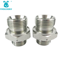 Raccord de tuyauterie hydraulique en acier forgé plaqué zinc 1CB 1DB, adaptateur de filetage métrique 16 mm, connecteur de filetage G1/4 BSP, adaptateur de raccord