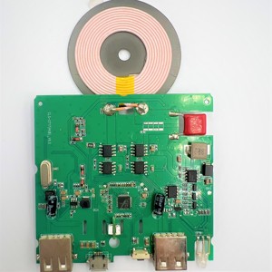Module de charge sans fil <span class=keywords><strong>GOGOLIN</strong></span> COIL personnalisable DIY pour concentrateur d'ordinateur 5W 10W 15W avec 2 ports USB pour produits de maison intelligente - Product Image 2