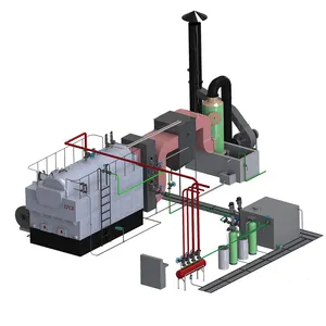 Epcb dễ dàng vận hành gỗ sinh khối ngang Đốt Lò hơi 4t cho ngành công nghiệp in và nhuộm